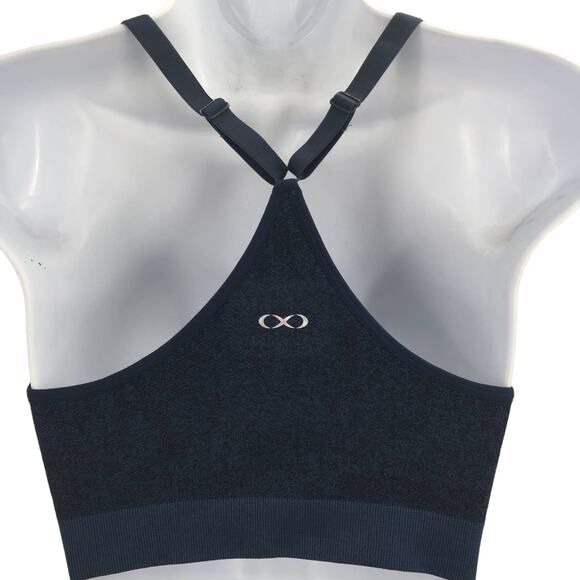 Modern Eternity Navy Blue Maternity Nursing Bra Adjustable straps Sports Soft - Picture 5 of 6
